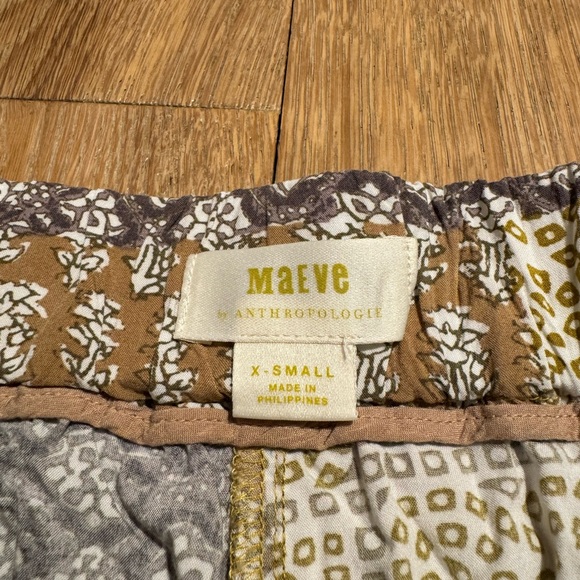 ANTHROPOLOGIE  NEW Maeve Flowy Floral Boho Patchwork Shorts SzS price firm! - Picture 6 of 8